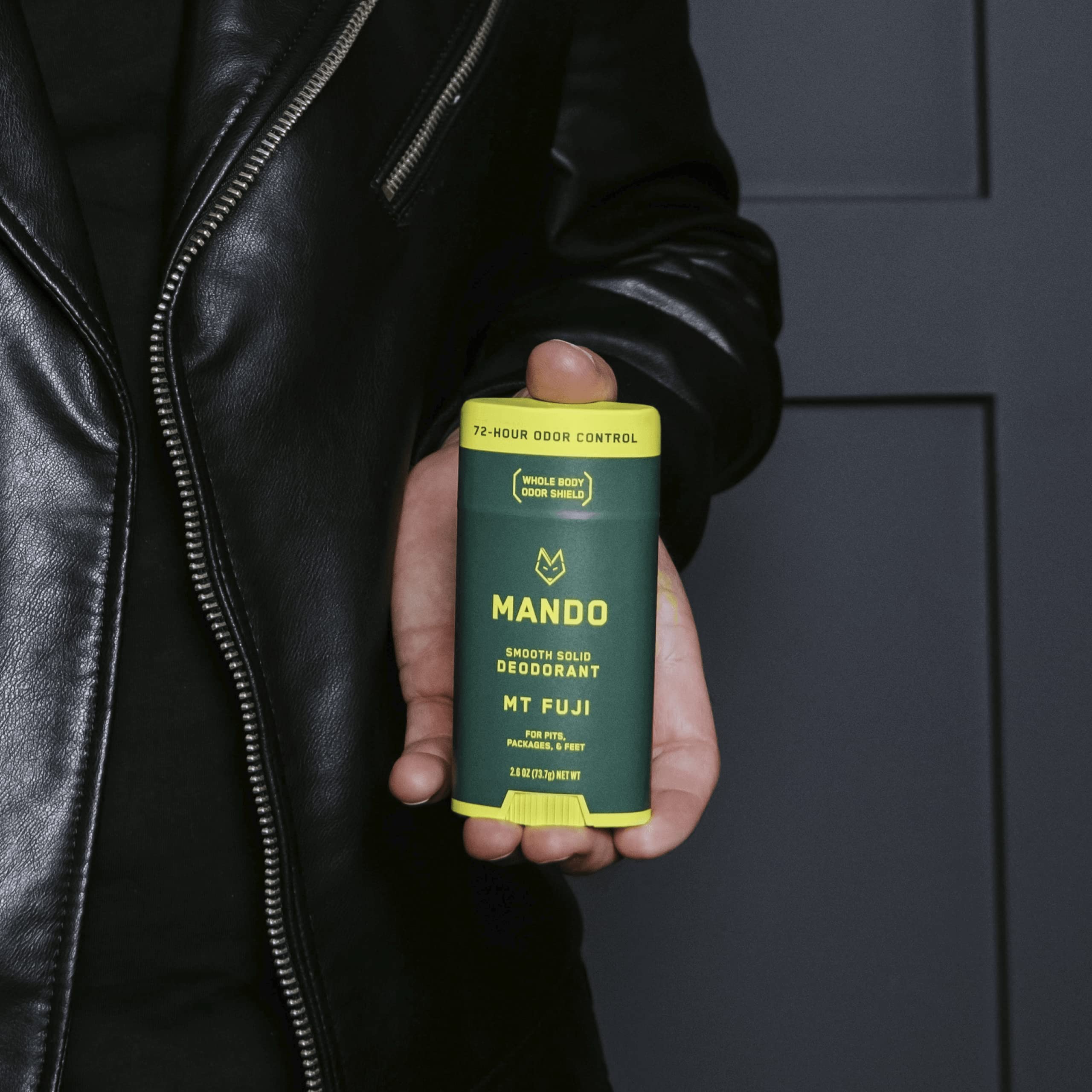 Mando Mt Fuji packaging box communicates product origin and scent story.