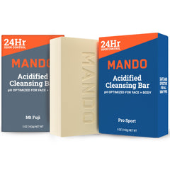 Mando pro-sport-bar-lather close-up shows creamy texture for all-day freshness.