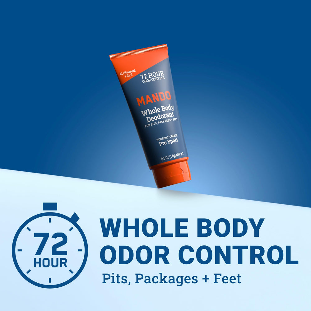 Mando solid stick travel size highlights portable odor protection for daily activity
