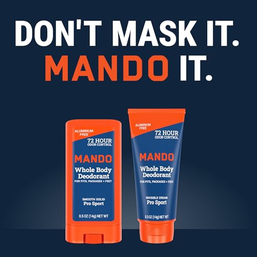 Mando sport-use shot on pits and feet demonstrates versatile odor control