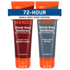 Mando Bourbon Leather tube delivering all-day odor control for men.