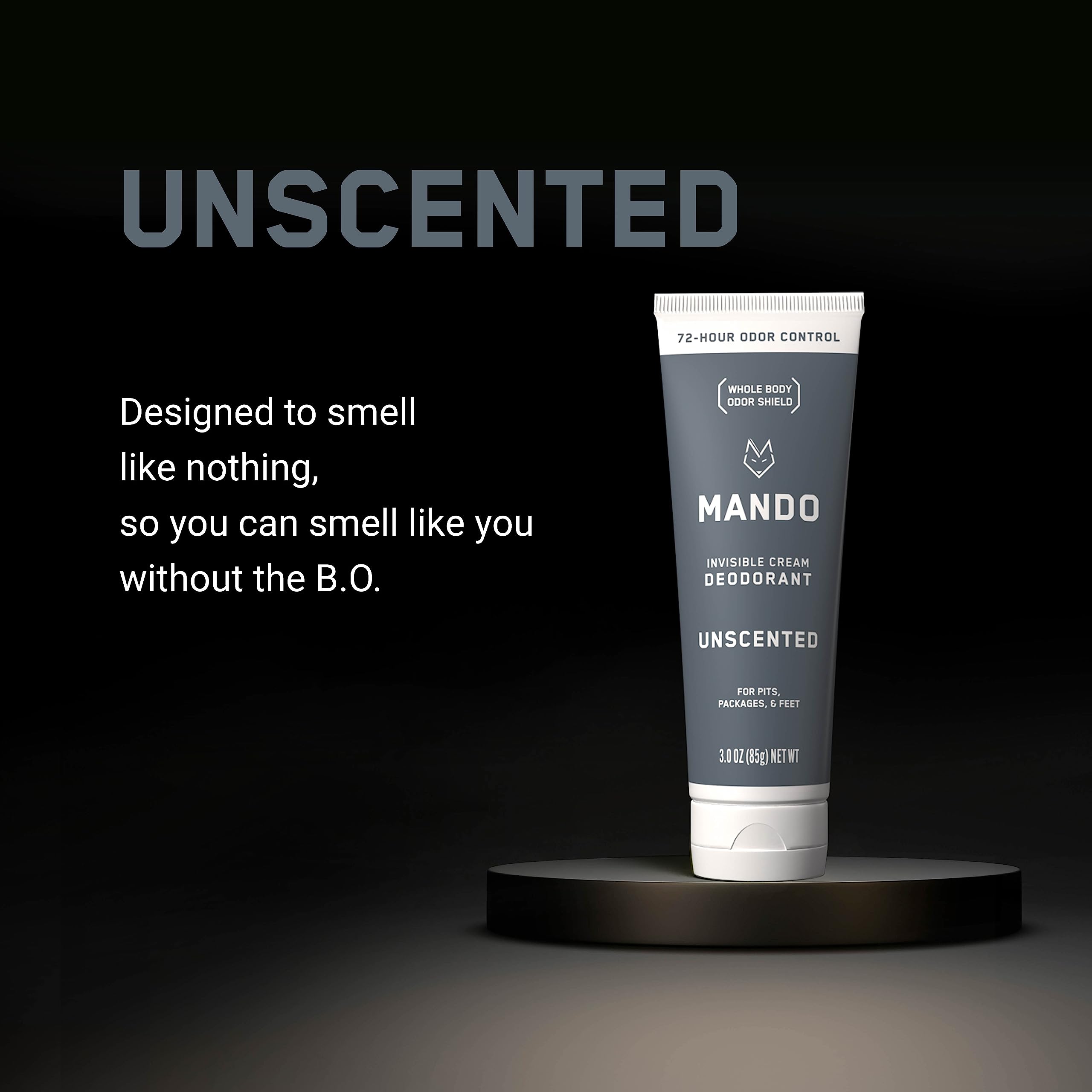 Mando invisible-cream texture spreads smoothly, no visible residue.