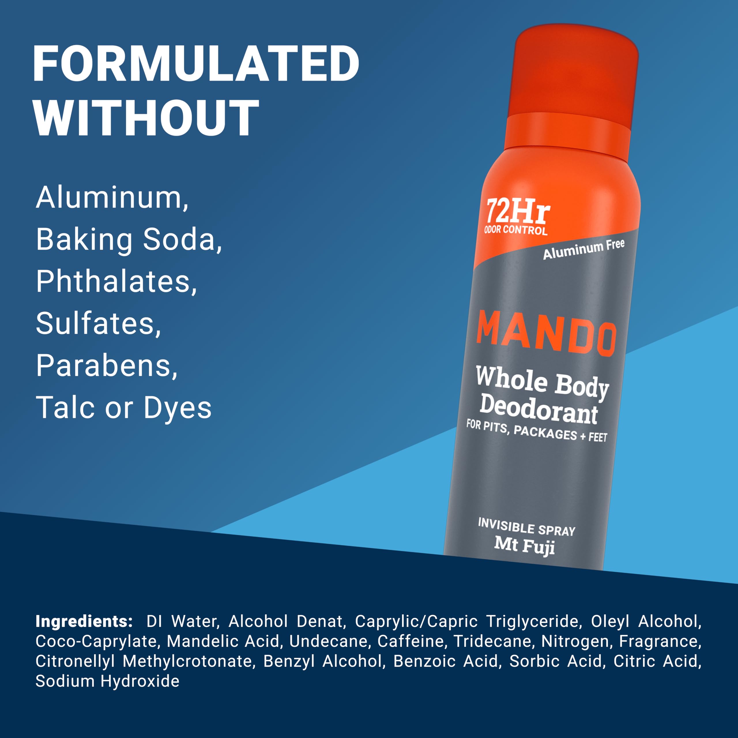 Mando Mt Fuji invisible spray application spreads evenly for quick refresh