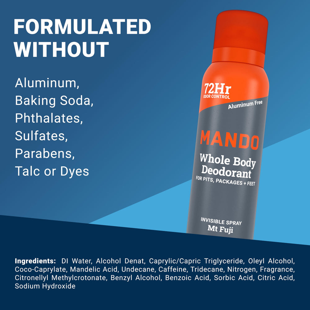 Mando Mt Fuji invisible spray application spreads evenly for quick refresh