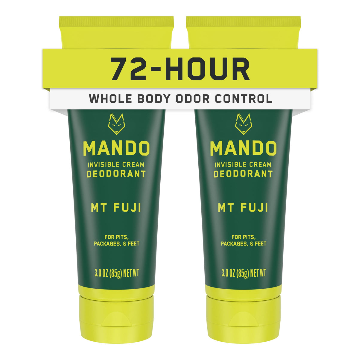 Mando Mt Fuji deodorant jar front view for all-day odor control
