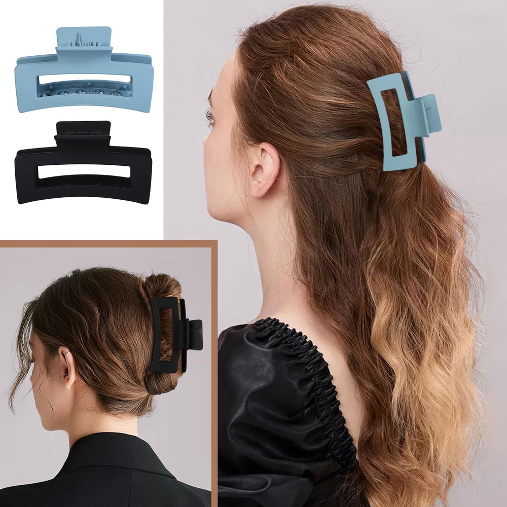 Mandydov banana clip strong hold suitable for thick and thin hair.