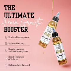 The Mane Attraction scalp soothing oil application demonstrates calming relief during use.