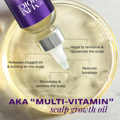 Dispensing tip of Mane Choice Alpha Multi-Vitamin Scalp Oil for easy use.