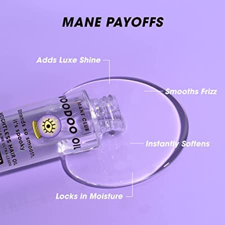 MANE CLUB VOODOO OIL Abyssinian oil glow on hair