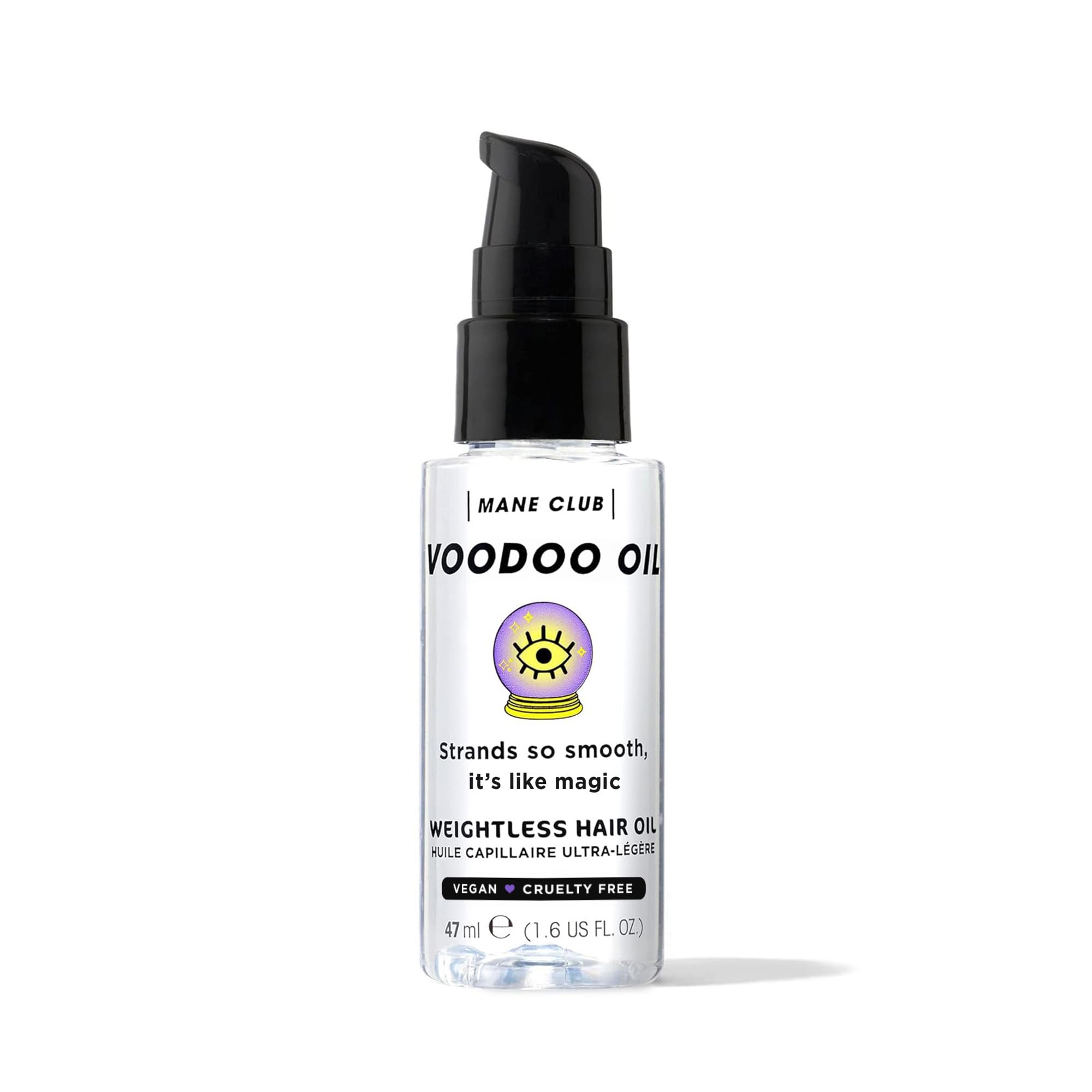 MANE CLUB VOODOO OIL on hand reveals smooth, non-greasy moisture