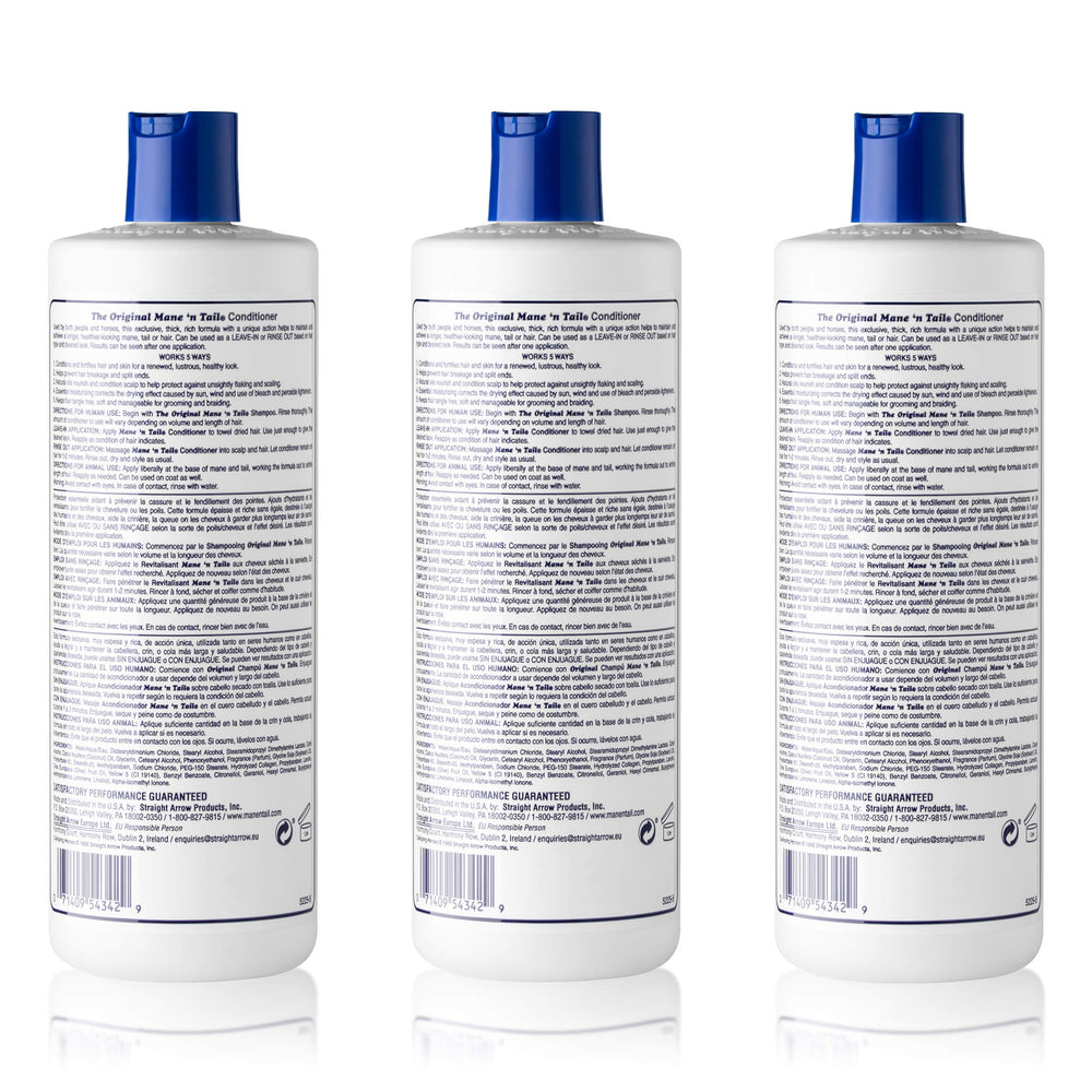 mane-n-tail-conditioner-application-hair demonstrates detangling and frizz control