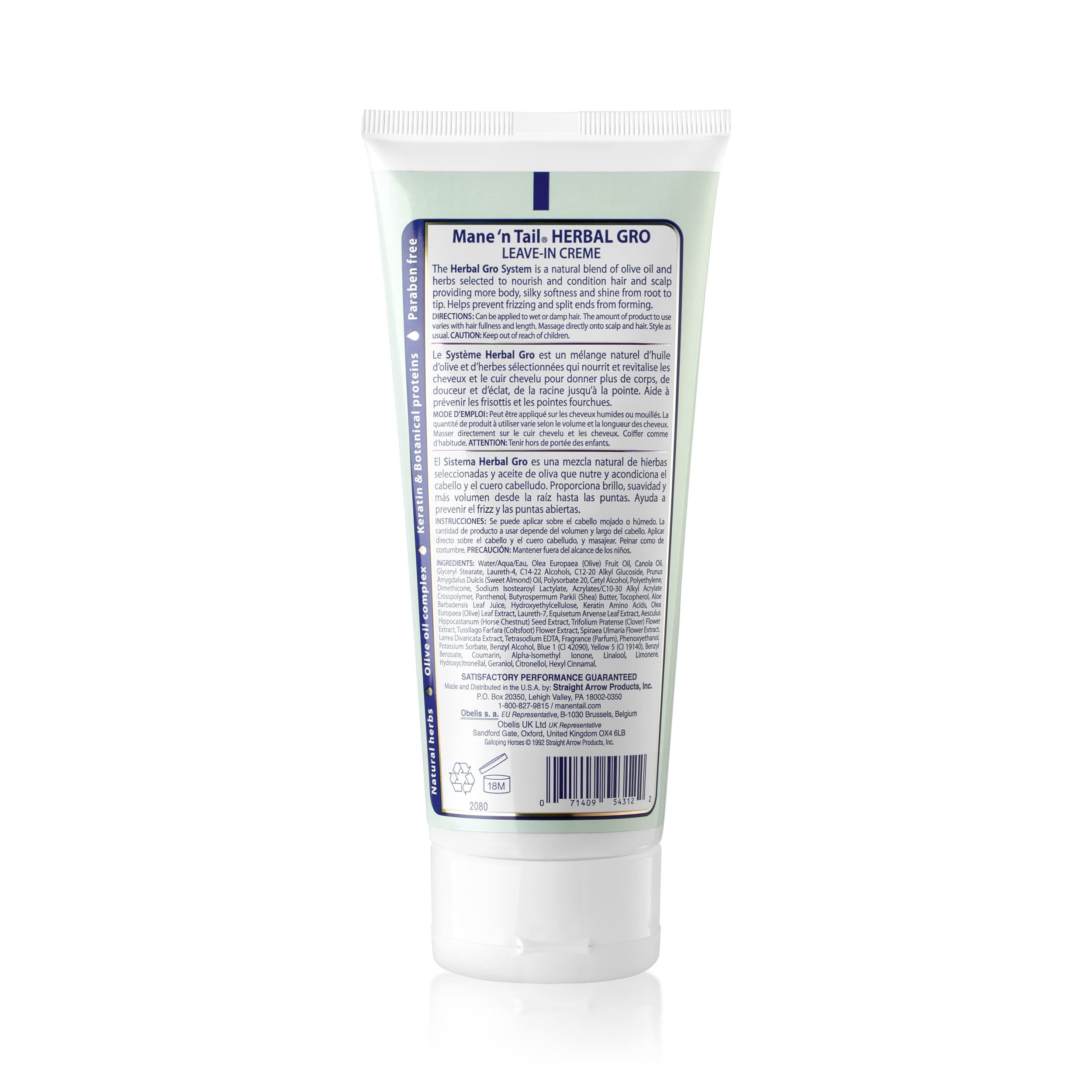 Mane 'n Tail Herbal Gro: aplicación fácil para cabello suave y fortalecido.