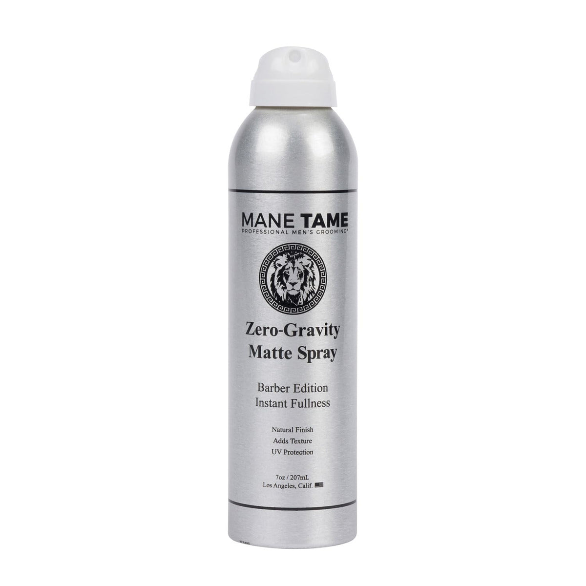 Mane Tame Zero-Gravity bottle showing the matte spray for fuller hair