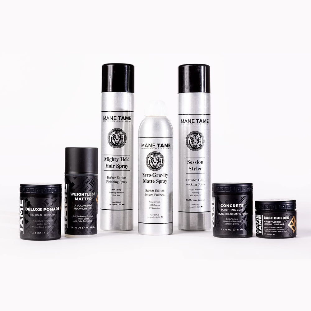Mane Tame Zero-Gravity matte finish on styled hair look