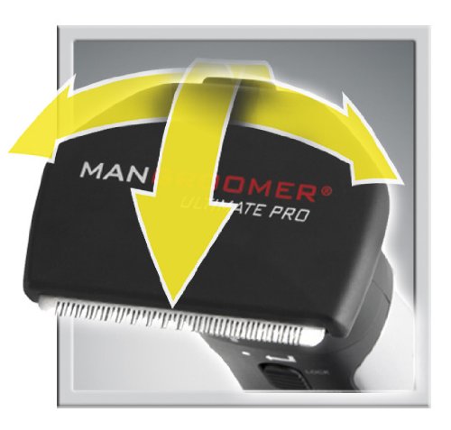 MANGROOMER Ultimate Pro Back Shaver head focusing on large-area coverage (1.8 inch).