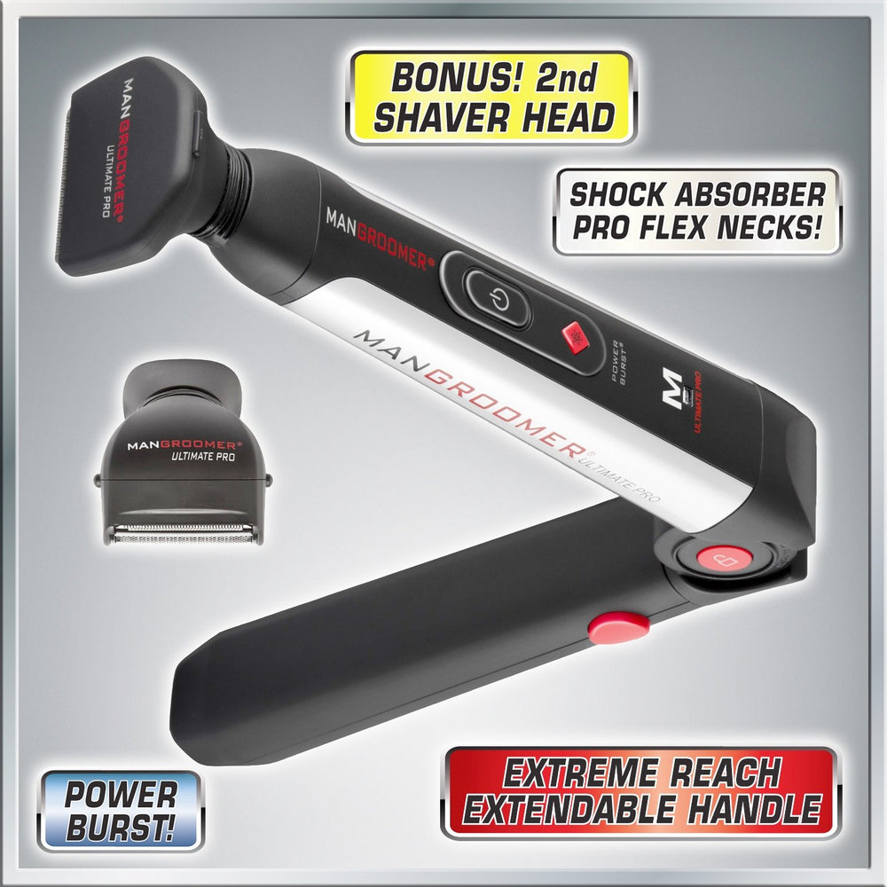 MANGROOMER Ultimate Pro Back Shaver charge indicator lights during charging.