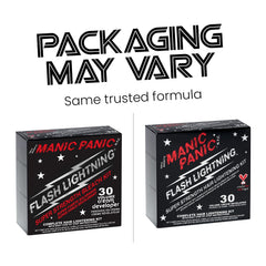 MANIC PANIC 30-volume developer bottle for strong lift on dark hair