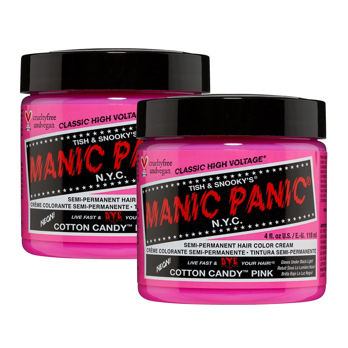 MANIC PANIC Cotton Candy Pink bottle delivers bold DIY color