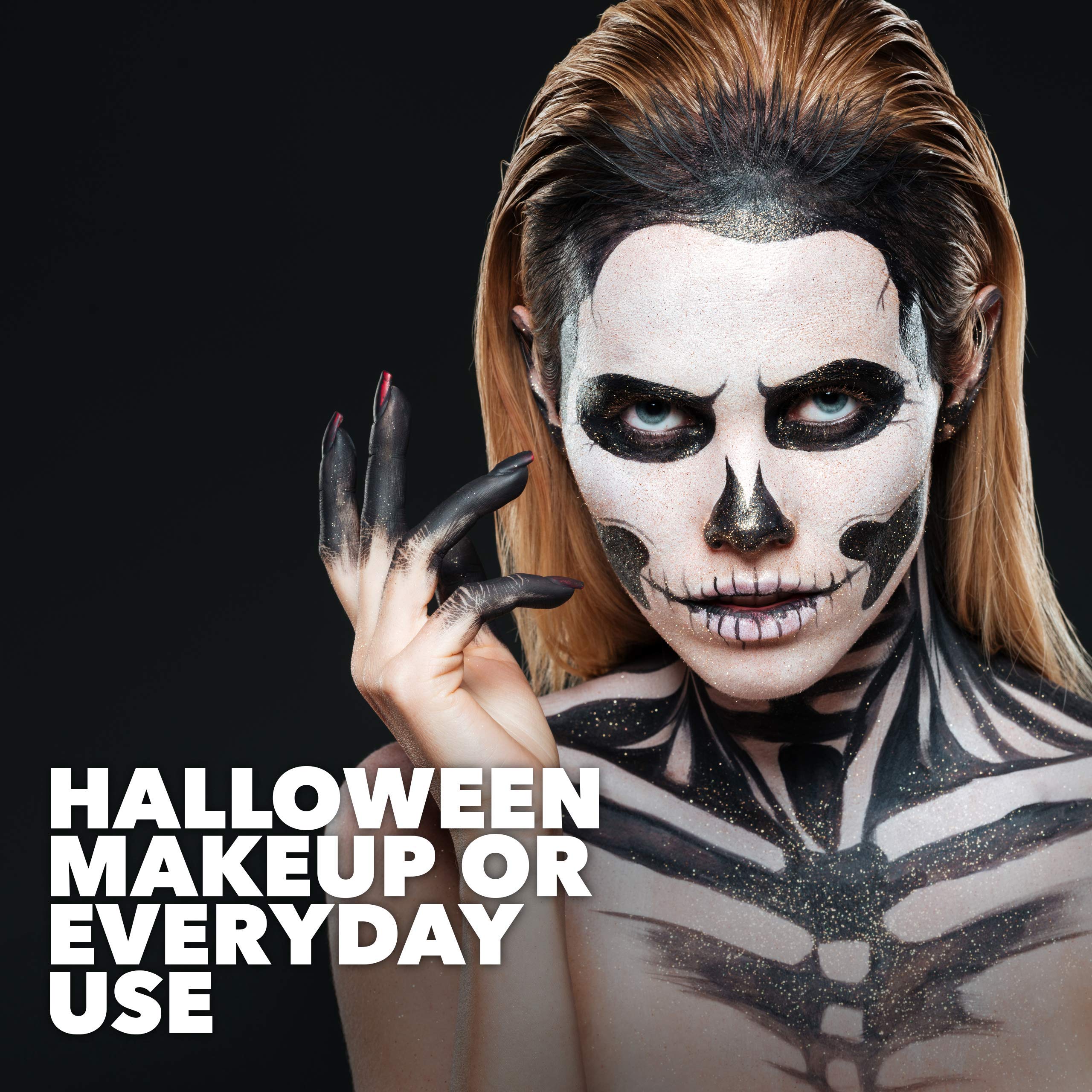MANIC PANIC Dreamtone Foundation Halloween makeup transformation with long-lasting base.