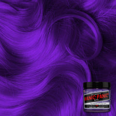MANIC PANIC Electric Amethyst dye pack emphasizes high pigment for lasting color.