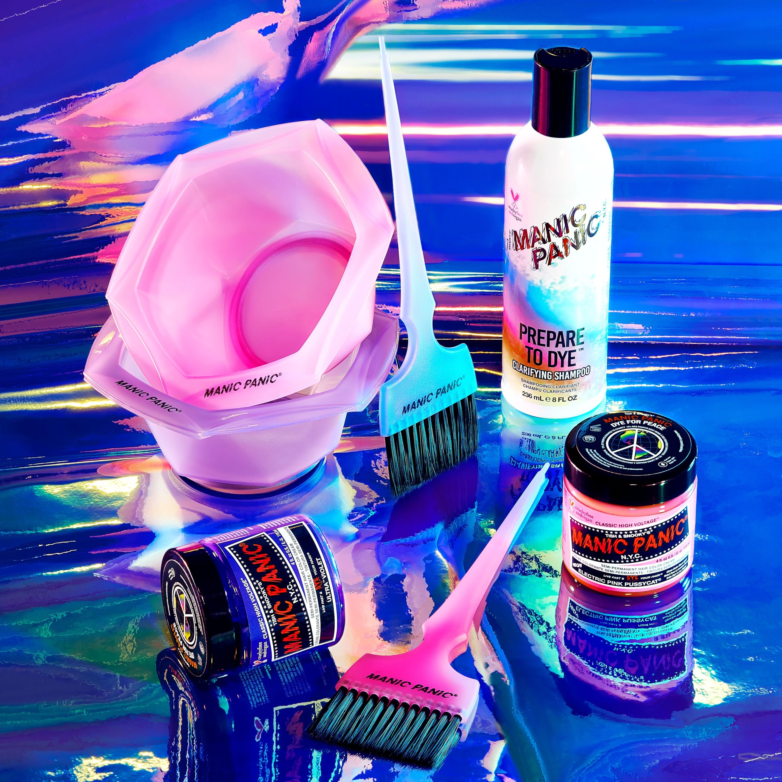 MANIC PANIC Electric Pink Pussycat no developer required for easy application.