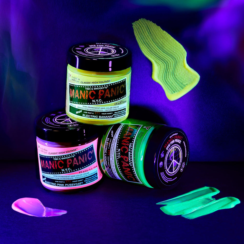MANIC PANIC Electric Pink Pussycat vegan and cruelty-free hair color.