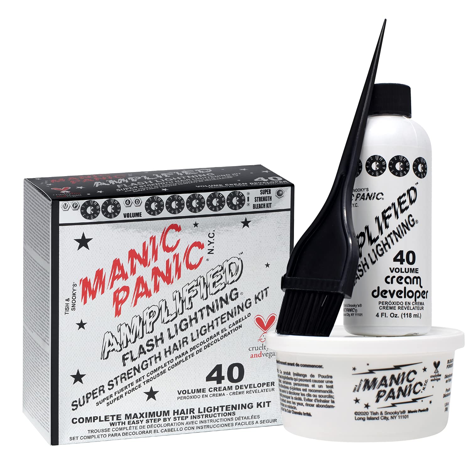 MANIC PANIC Flash Lightning at-home kit setup for simple lightening