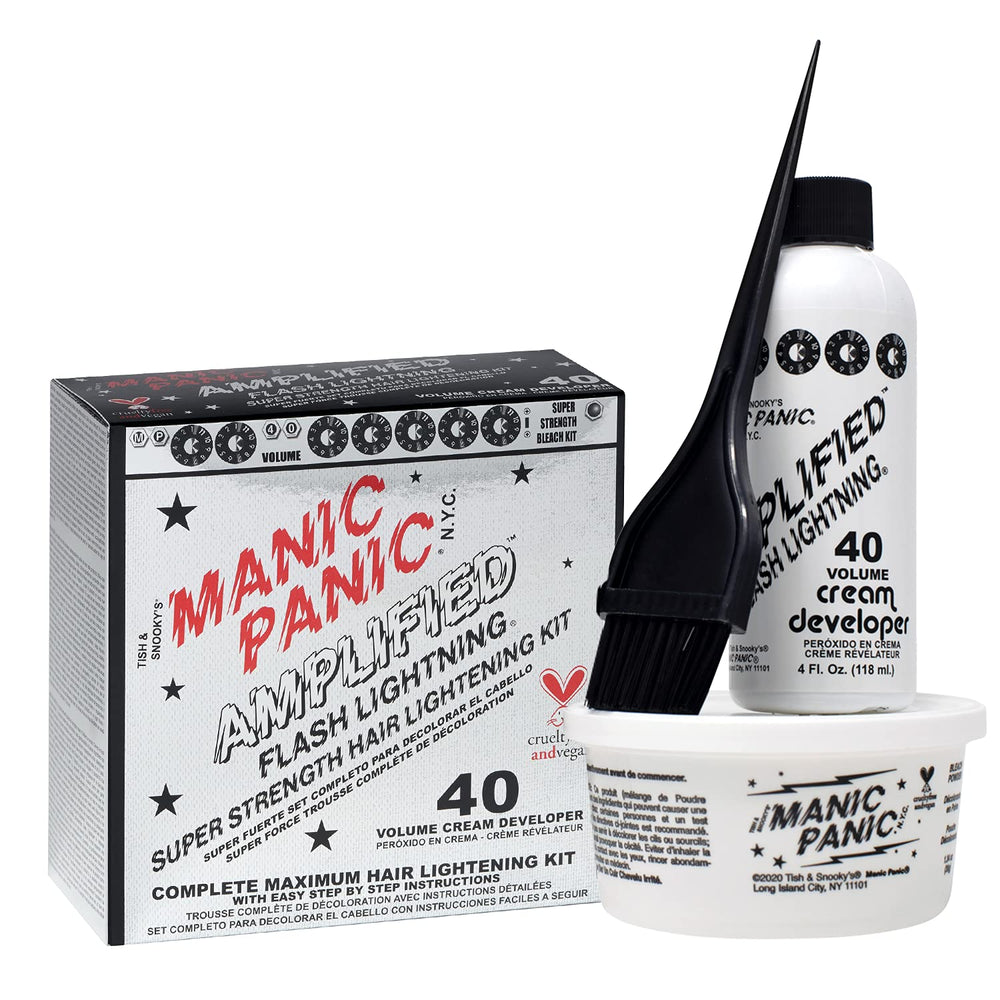 MANIC PANIC Flash Lightning at-home kit setup for simple lightening