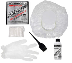 MANIC PANIC Flash Lightning bleach powder tub ready for even lift.
