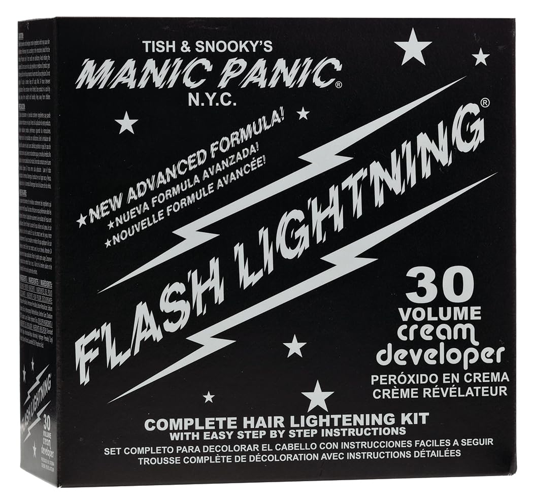 MANIC PANIC Flash Lightning bleach powder for dust-free, even lift on dark hair