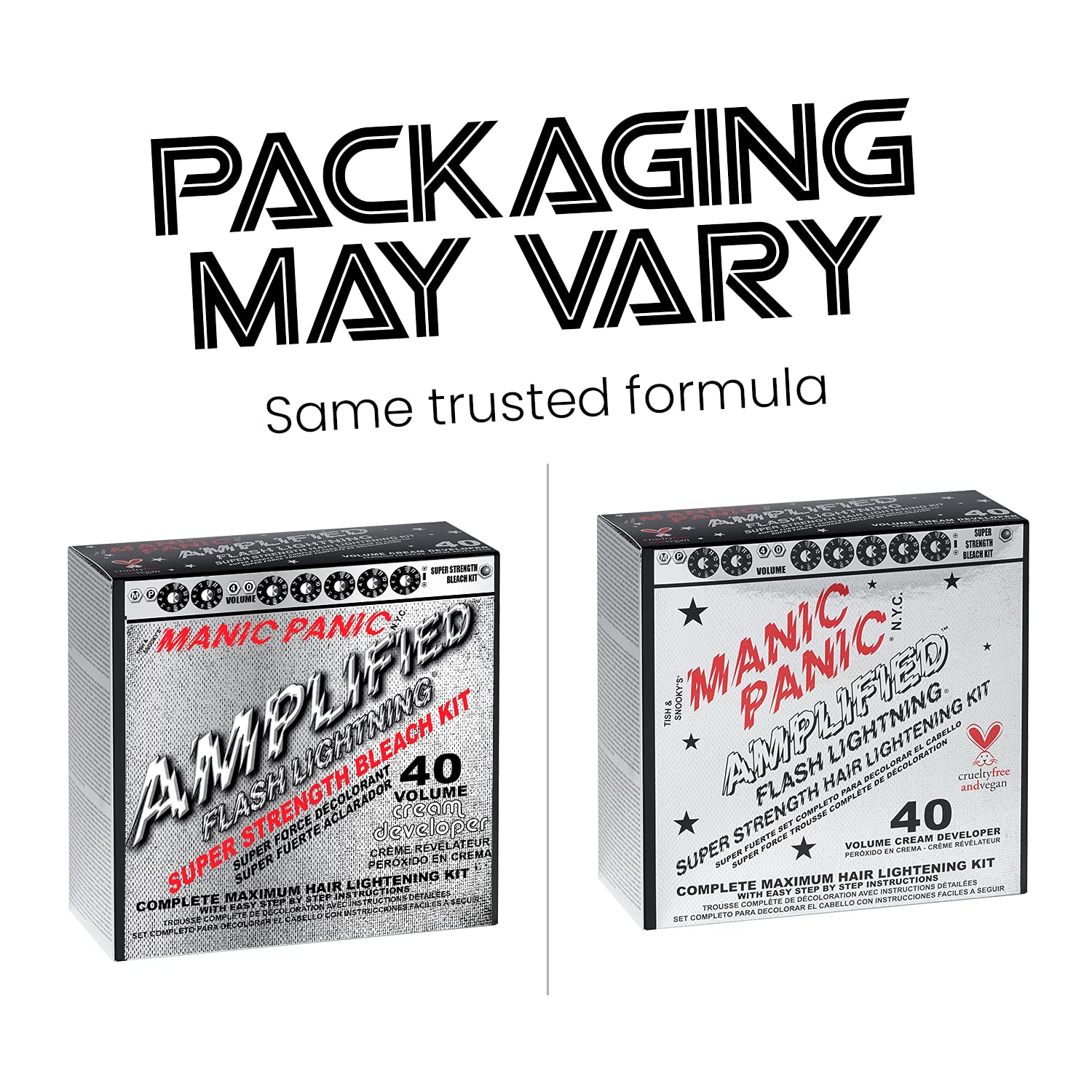 MANIC PANIC Flash Lightning 40-volume developer for maximum lift on dark hair