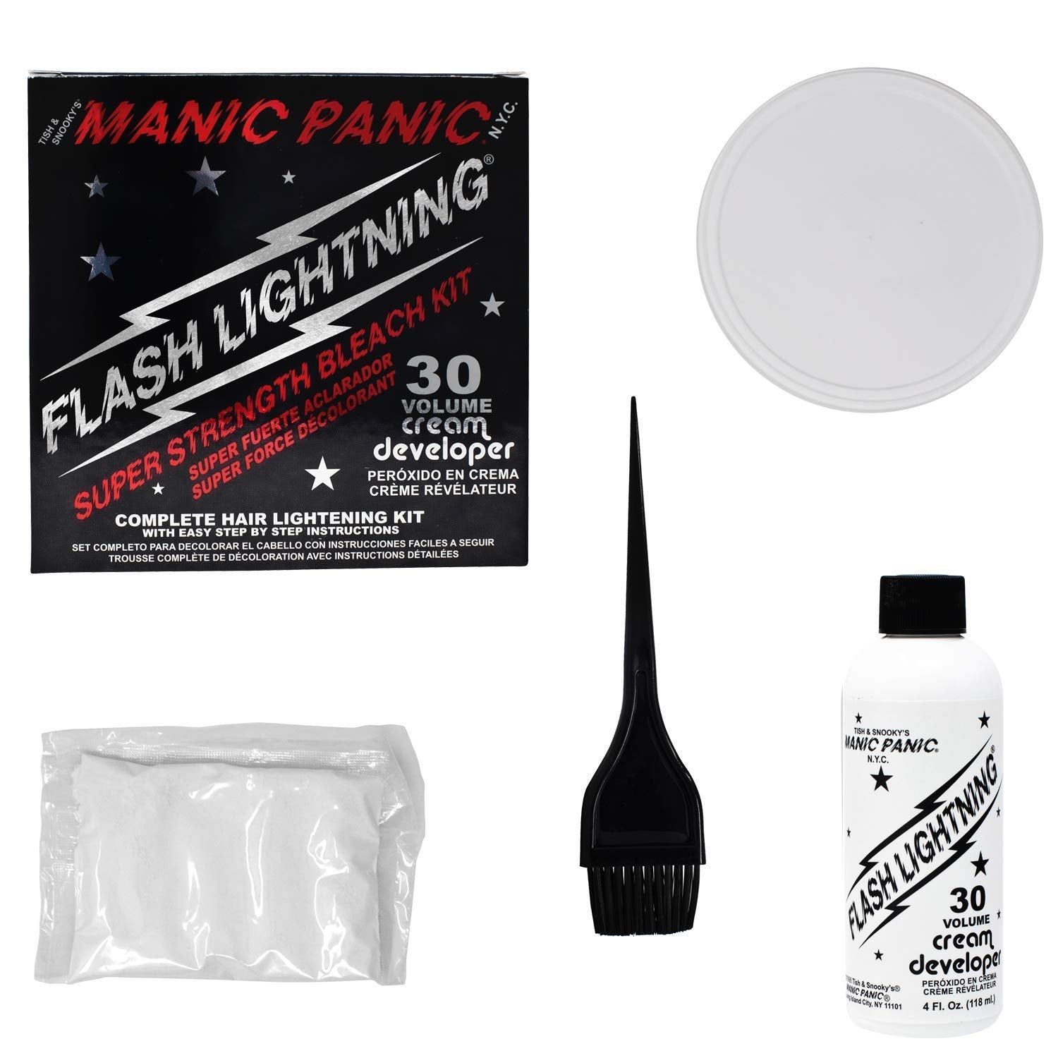 MANIC PANIC gloves included for at-home processing protection