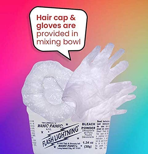 MANIC PANIC mixing tub and brush for easy measurement and blending