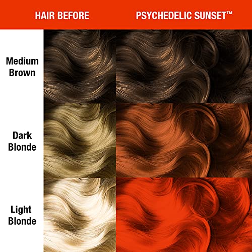 MANIC PANIC psychedelic-sunset before-after captures dramatic color transformation.
