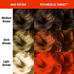 MANIC PANIC psychedelic-sunset before-after captures dramatic color transformation.