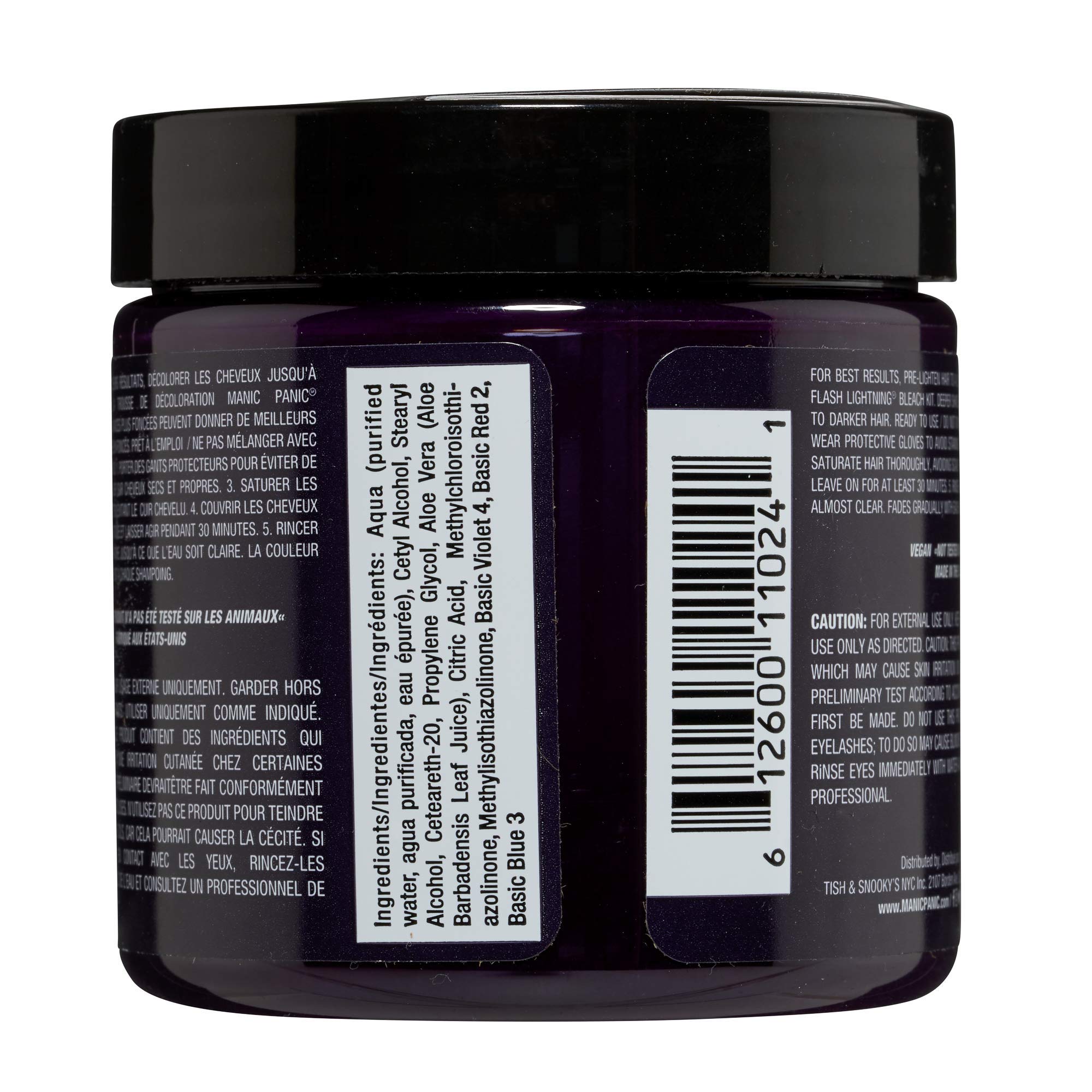MANIC PANIC Purple Haze swatches demonstrating customizable depth for personalized looks