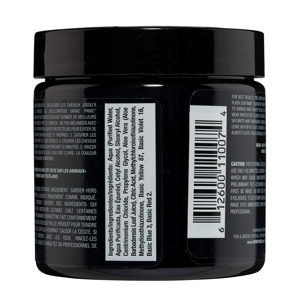 MANIC PANIC Raven color swatch mix highlighting customizable shades for unique looks.