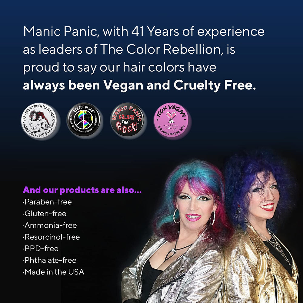 MANIC PANIC Resealable tub keeps color fresh for multiple uses