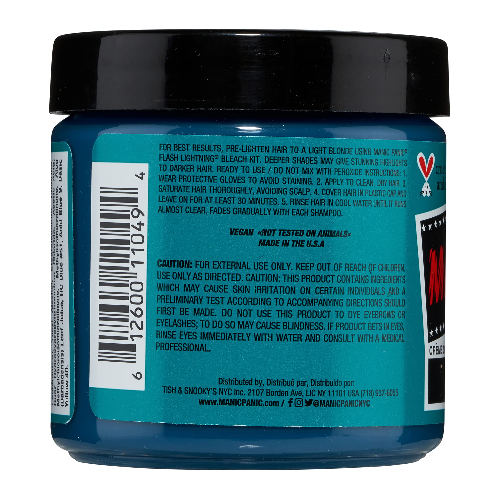 MANIC PANIC Siren's Song swirled with other colors to create custom shades.