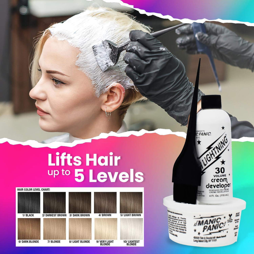 MANIC PANIC tint brush for smooth, even application of bleach and developer