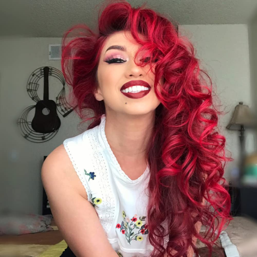 Gloves included with MANIC PANIC Vampire Red for mess-free application