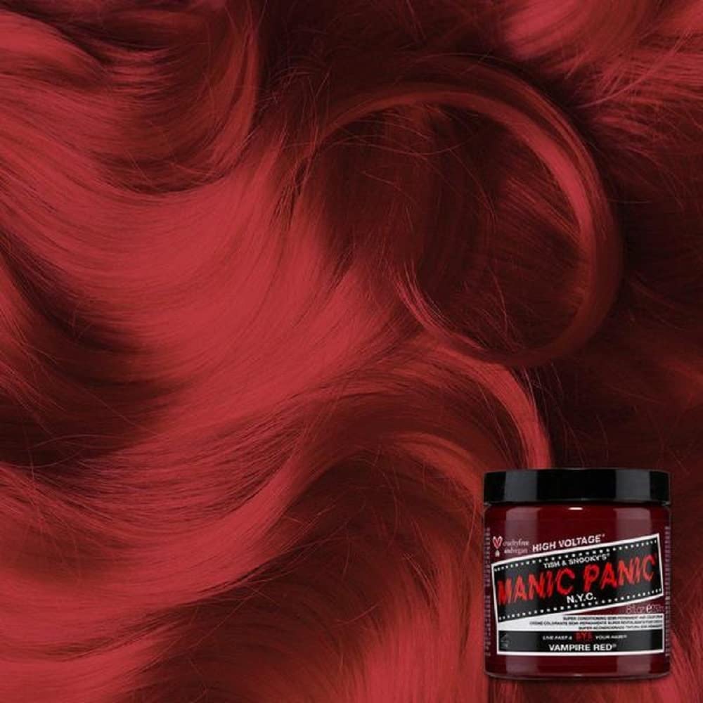 MANIC PANIC Vampire Red tub with resealable lid for multiple uses