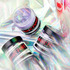 MANIC PANIC Virgin Snow Blonde Toner packaging shows vegan cruelty-free branding