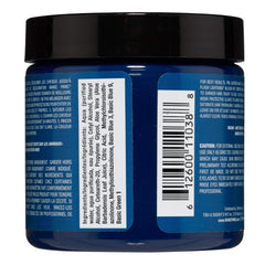 MANIC PANIC Voodoo Blue dye pour highlights rich pigment for bold color testing.