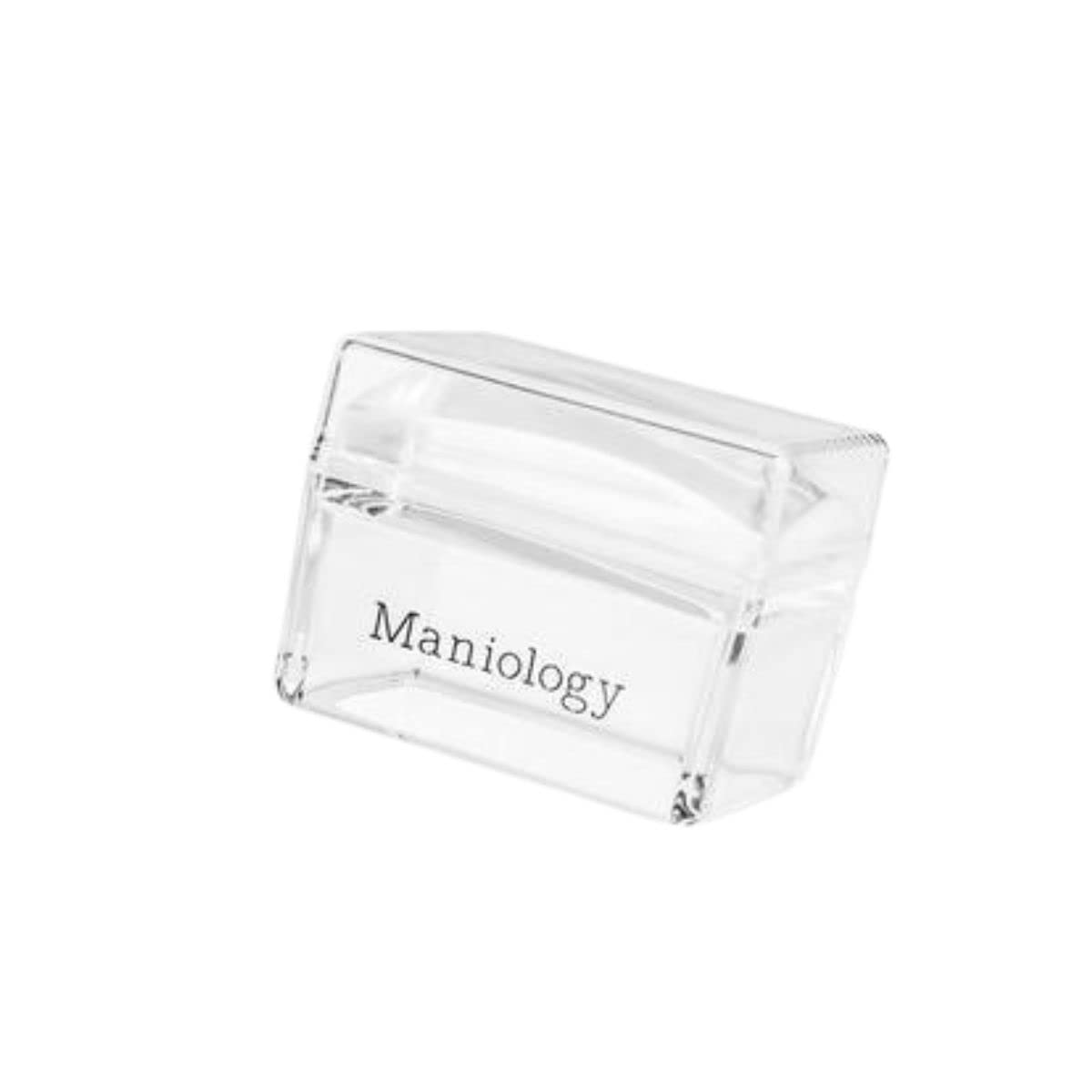 Maniology Ice Cube stamper clear-handle lets light through for easier transfer.
