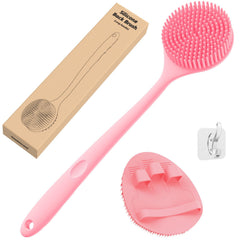 Manmihealth silicone back scrubber with thick bristles for deep cleaning and massage.