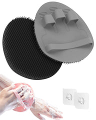 Manmihealth soft silicone shower brush packaged, ready to upgrade your cleansing routine.