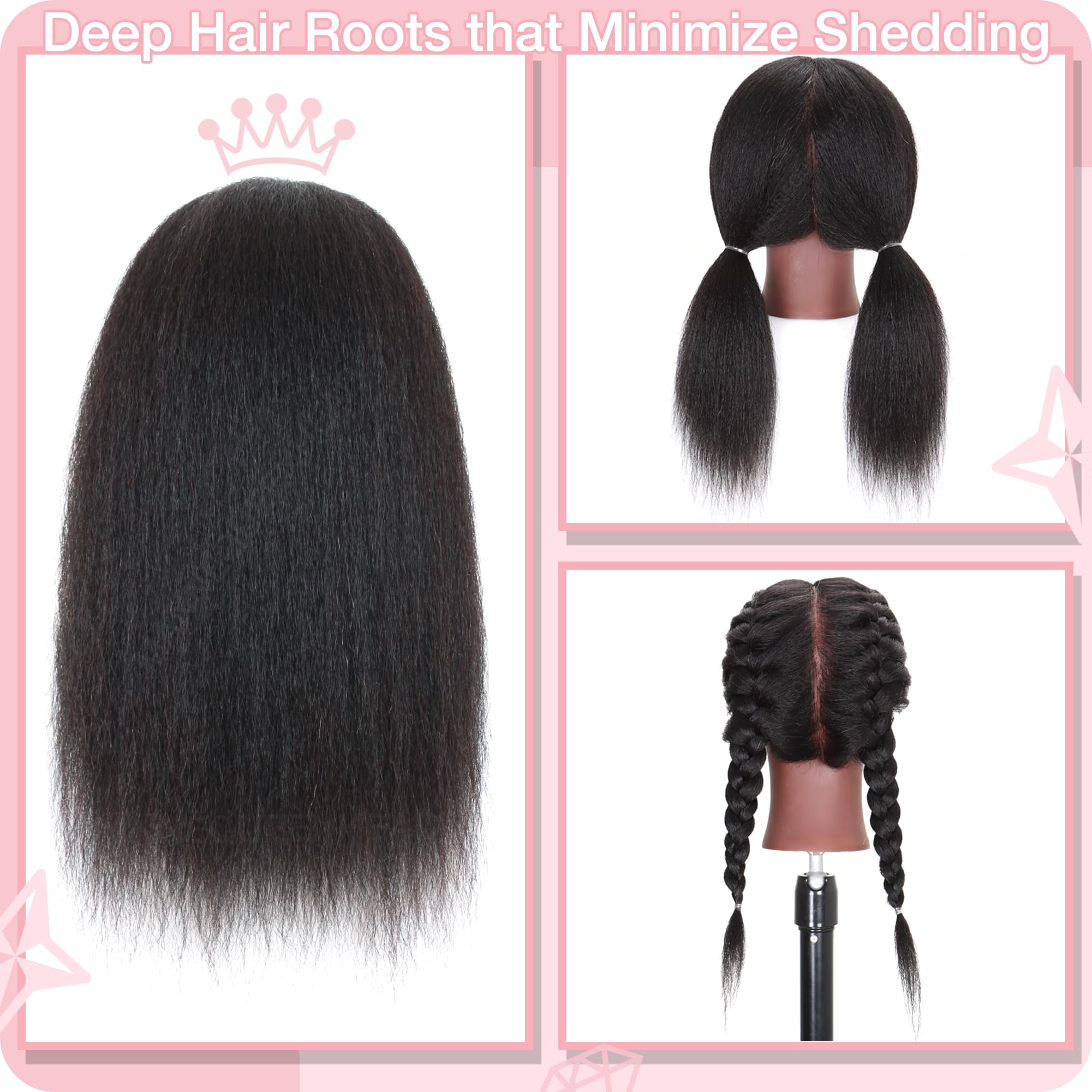 MannequeenHead table clamp holder included for secure setup