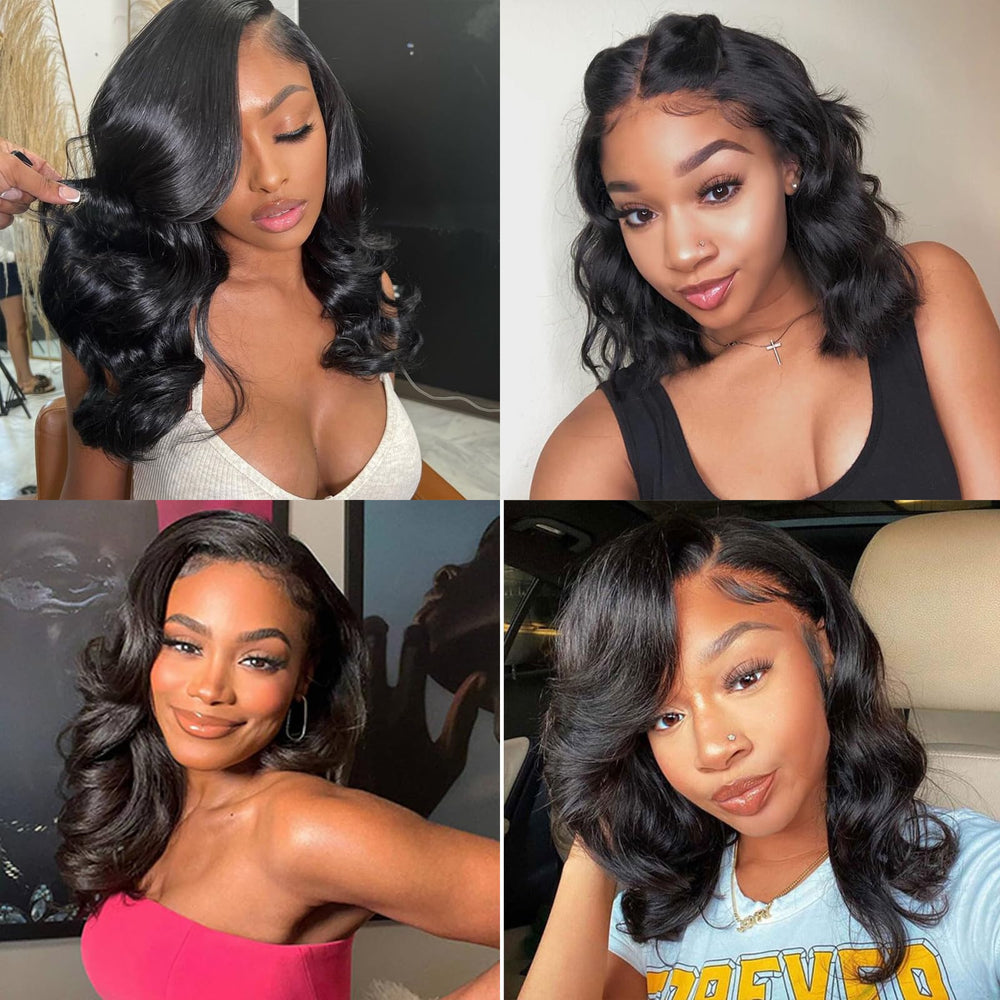 Manorshen glueless bob wig care packaging with tips for easy maintenance