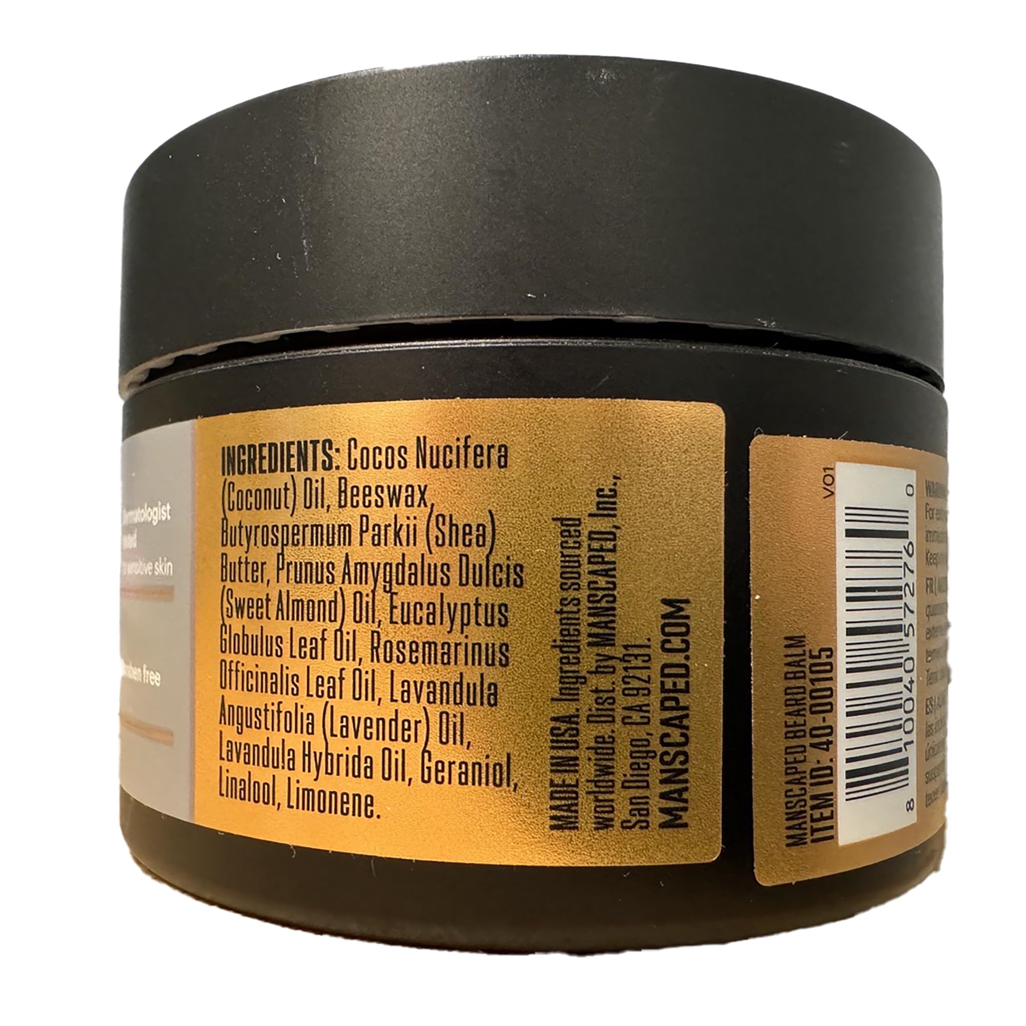 MANSCAPED Beard Balm before-after comparison showing smoother, controlled facial hair.
